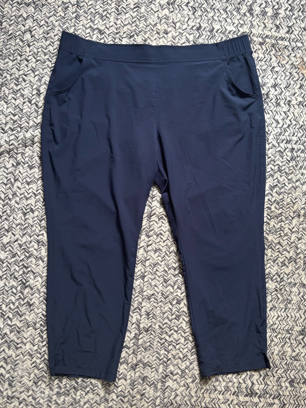 Eddie Bauer Navy Blue Stretchy Traveler Pants Hiking Outdoor Size 2XL